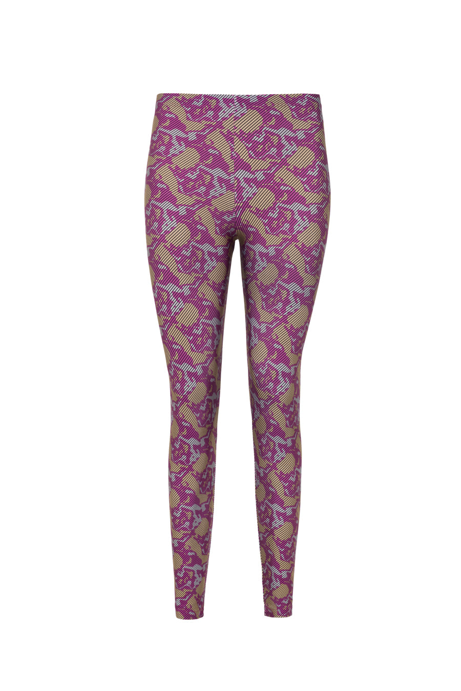 Alexandra Fusia Pattern Shiny Leggings