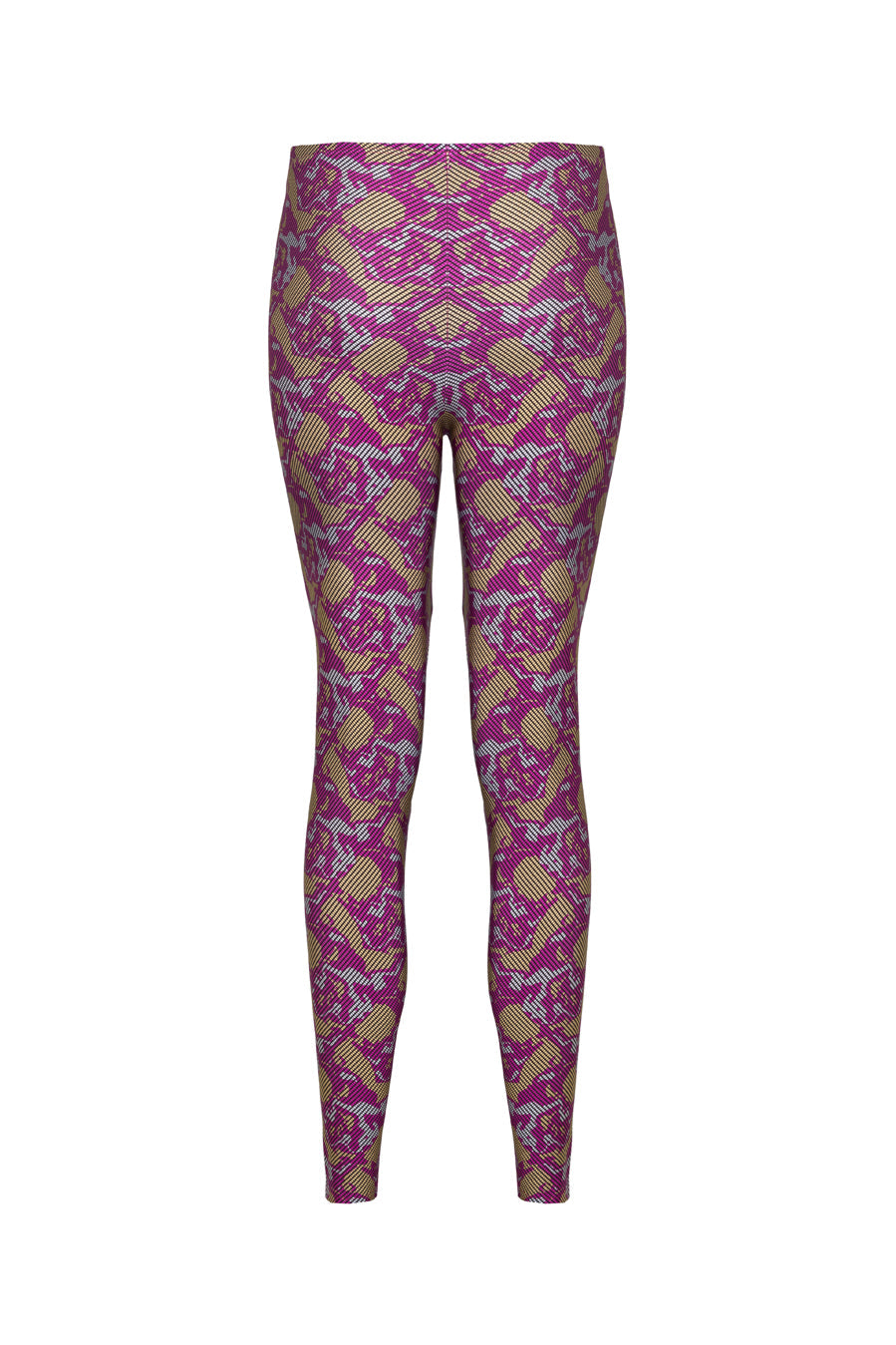 Alexandra Fusia Pattern Shiny Leggings