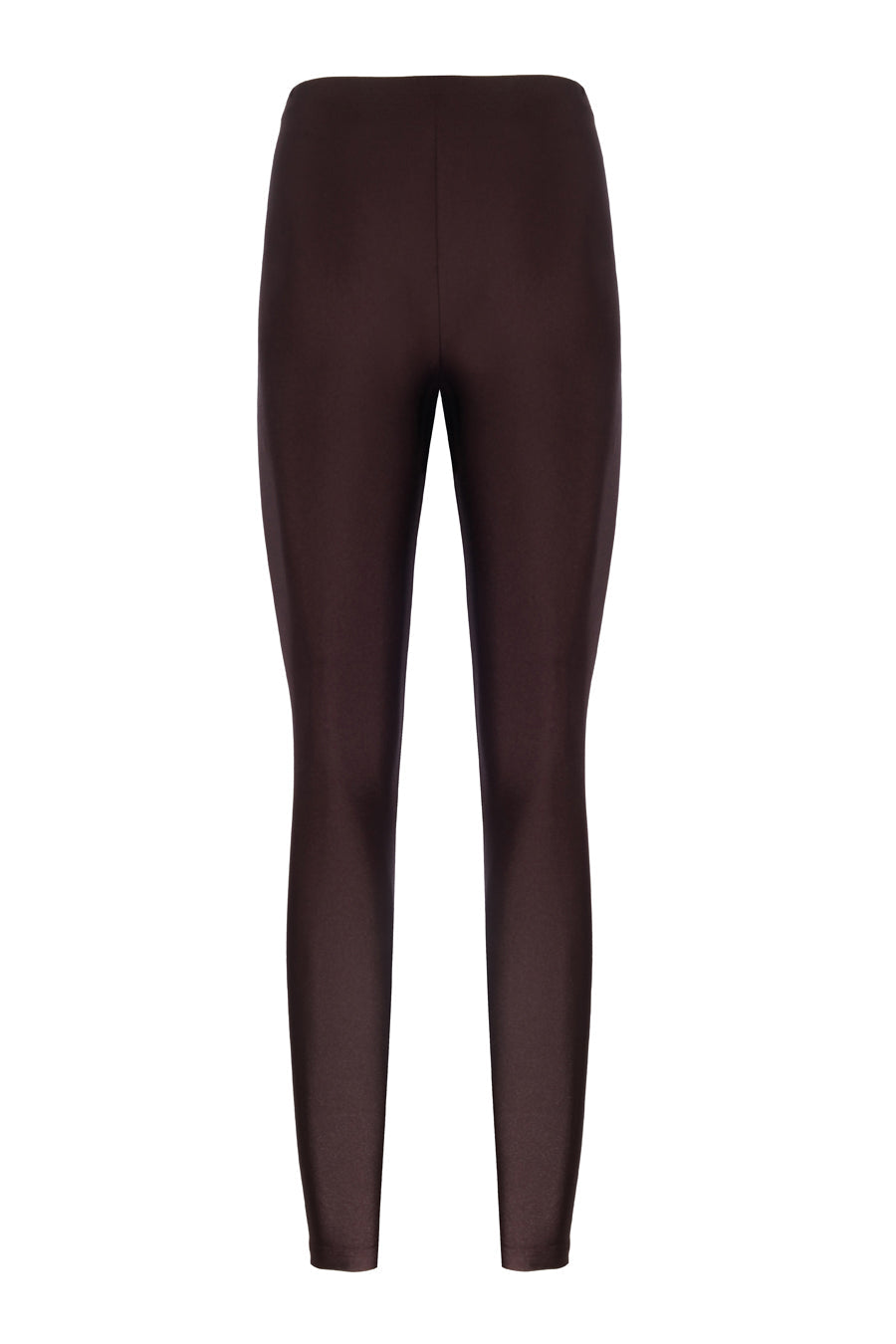 Alexandra Dark Brown Shiny Leggings