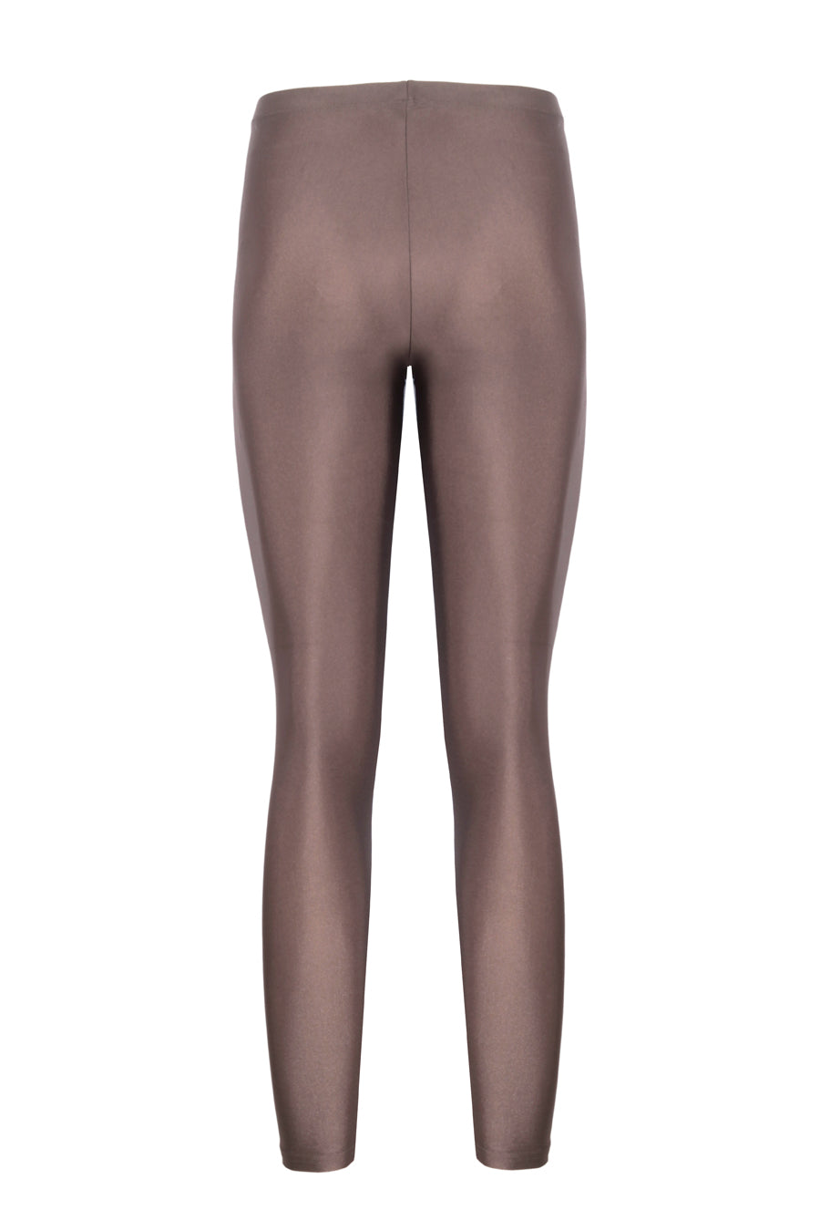 Alexandra Light Brown Shiny Leggings