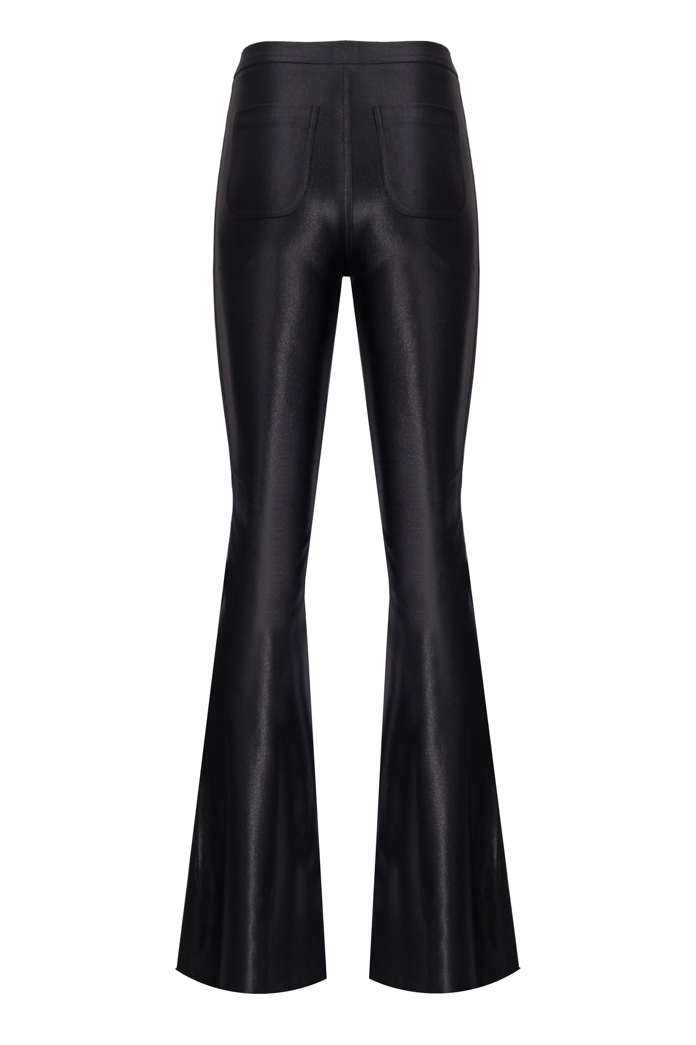 Sophie Anthracite Shiny Flared Pants