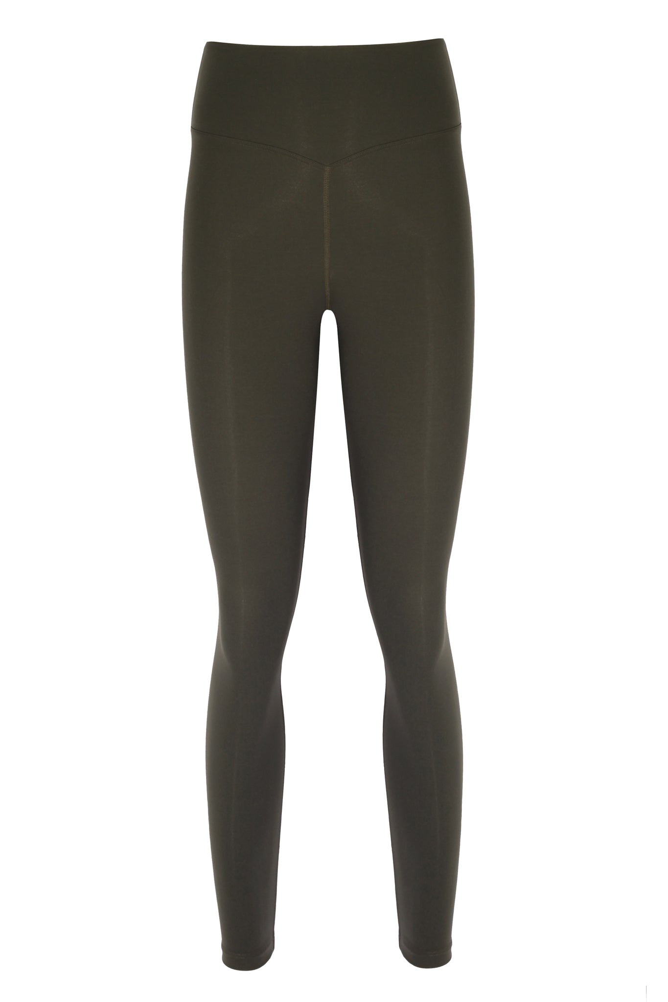 High Waist Basic Military Green Shaper Matt Leggings