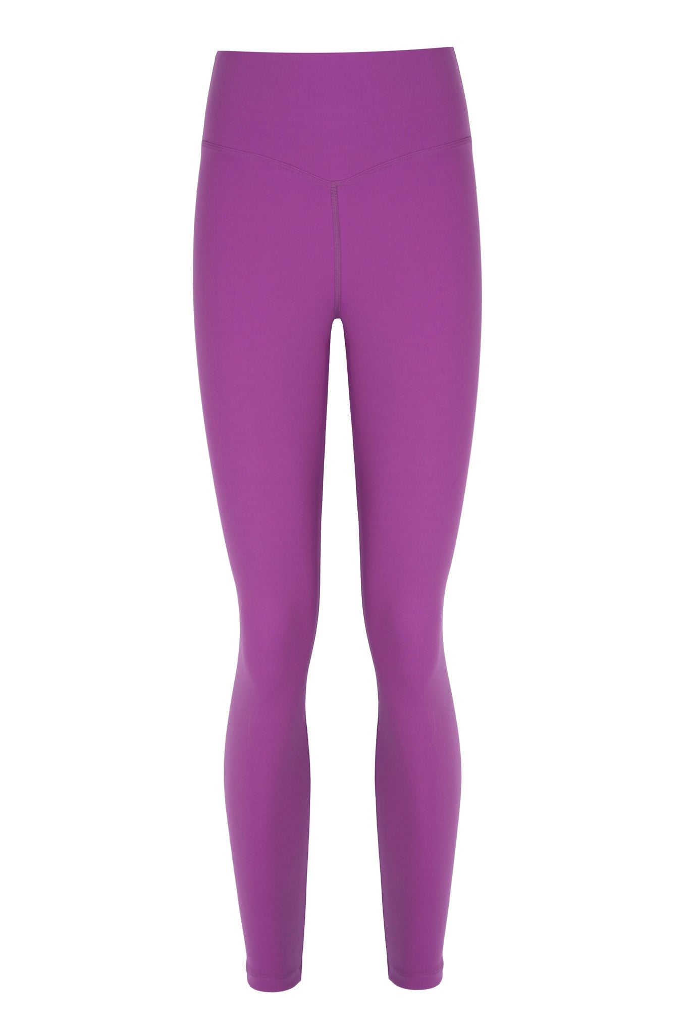 High Waist Basic Purple Matt Fitness Leggings