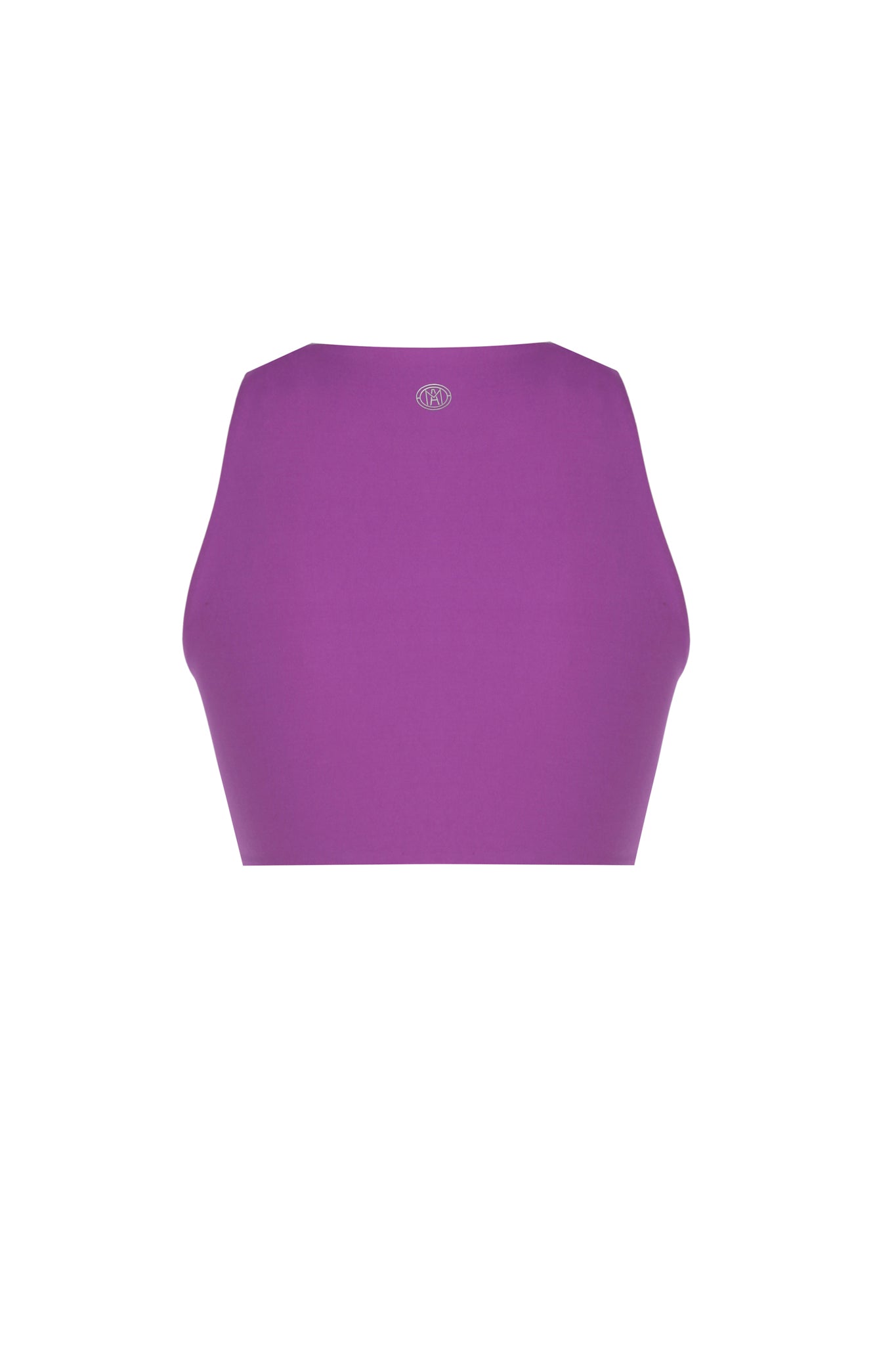 High Neck Purple Sports Bra