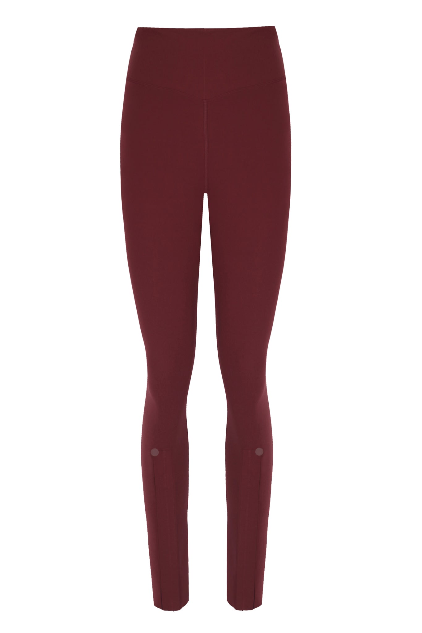 Zipper Ankle Shaper Brown Matt Leggings