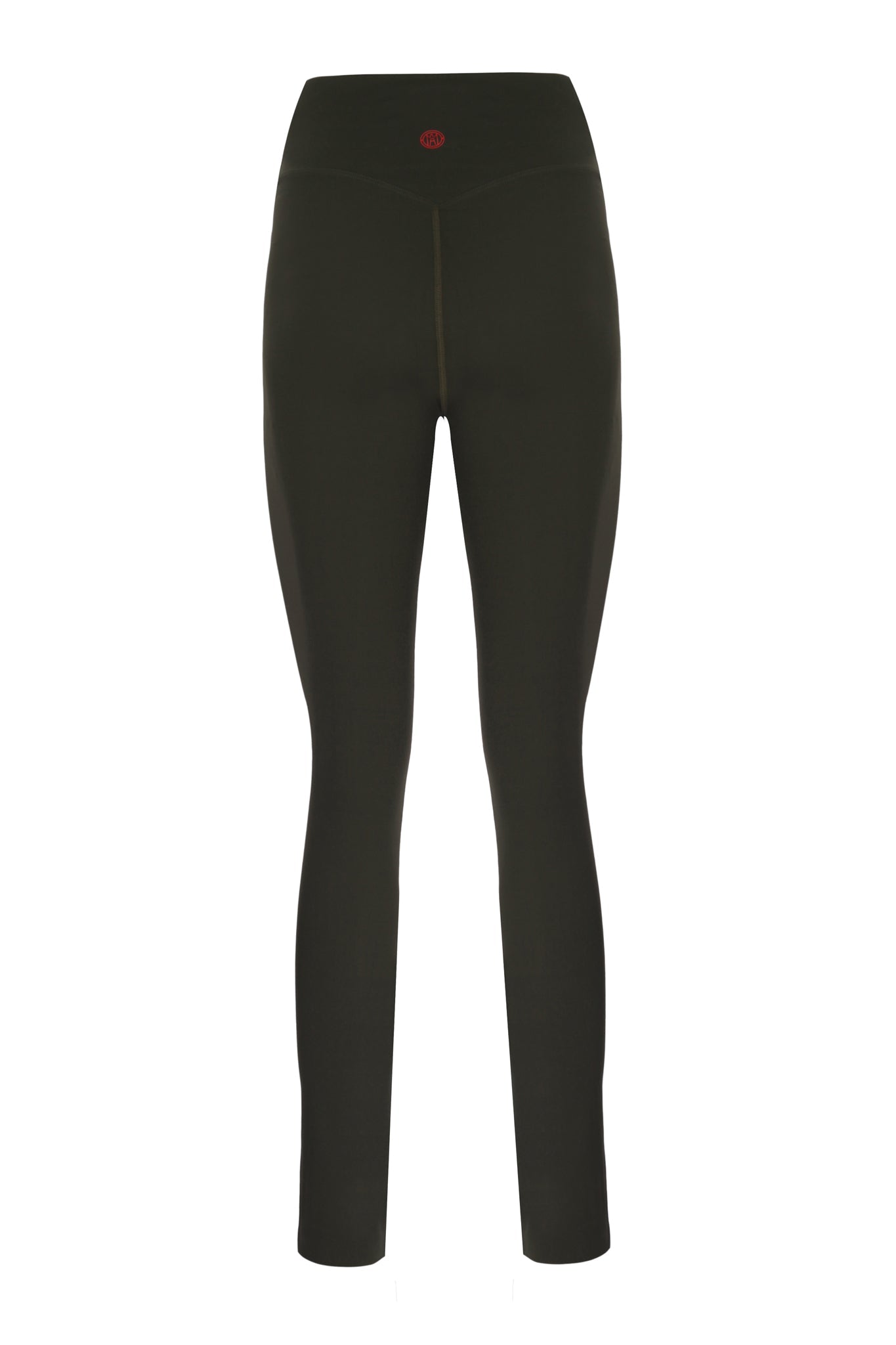 Zipper Ankle Shaper Military Green Matt Leggings